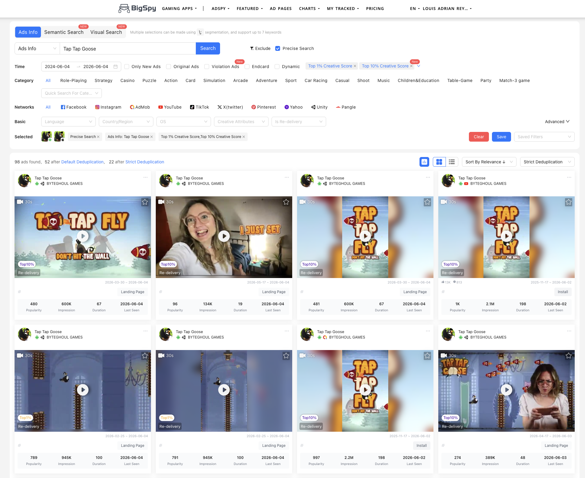 Tap Tap Goose UGC ads